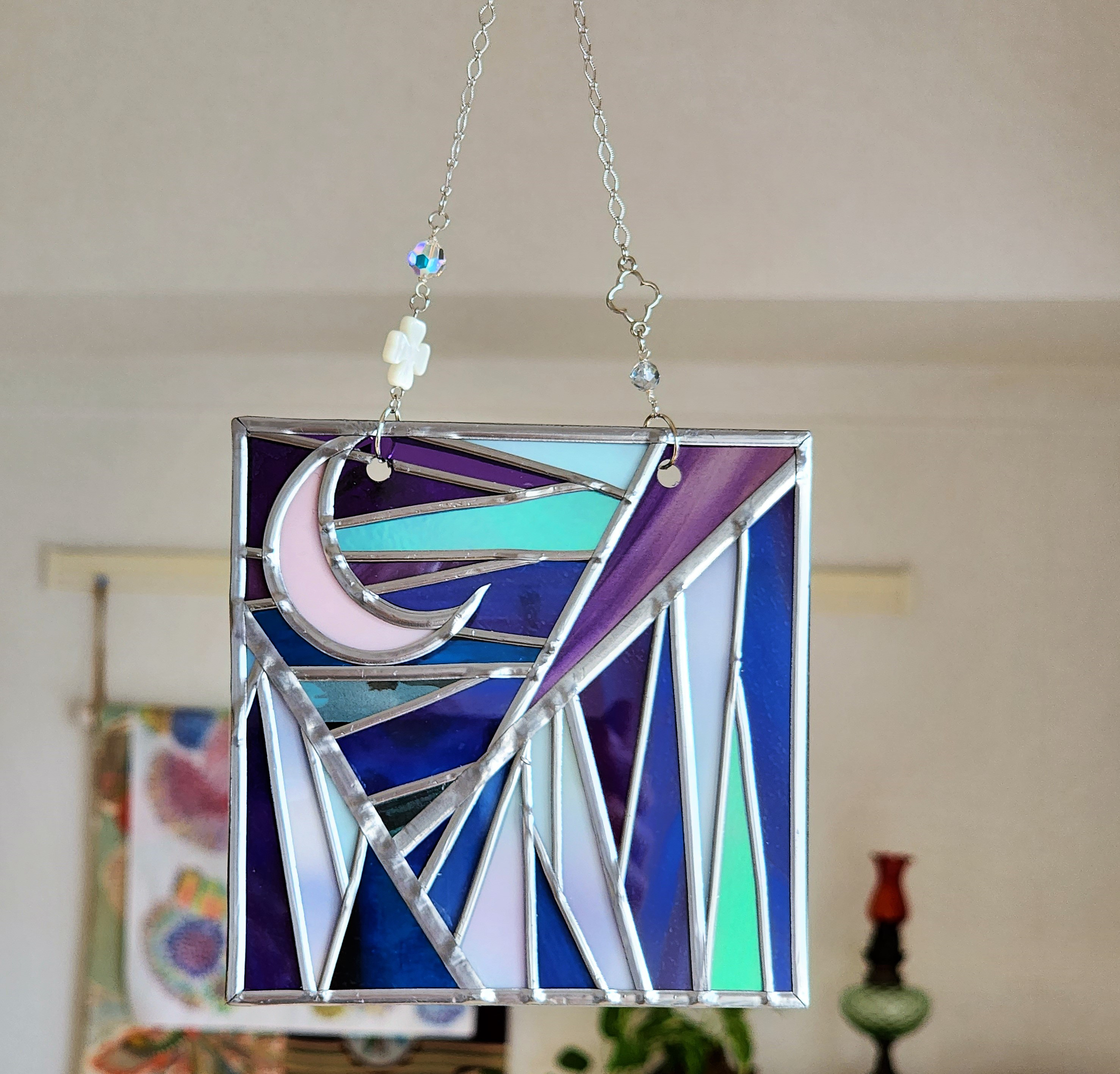 ご予約可　ステンドグラス製　ツインバードのサンキャッチャー ご予約可 ステンドグラス製 ツインバードのサンキャッチャー Amazon.co