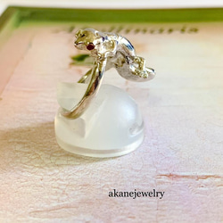 お目めがルビーヒョウモントカゲモドキの指輪 4枚目の画像