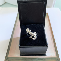 お目めがルビーヒョウモントカゲモドキの指輪 11枚目の画像