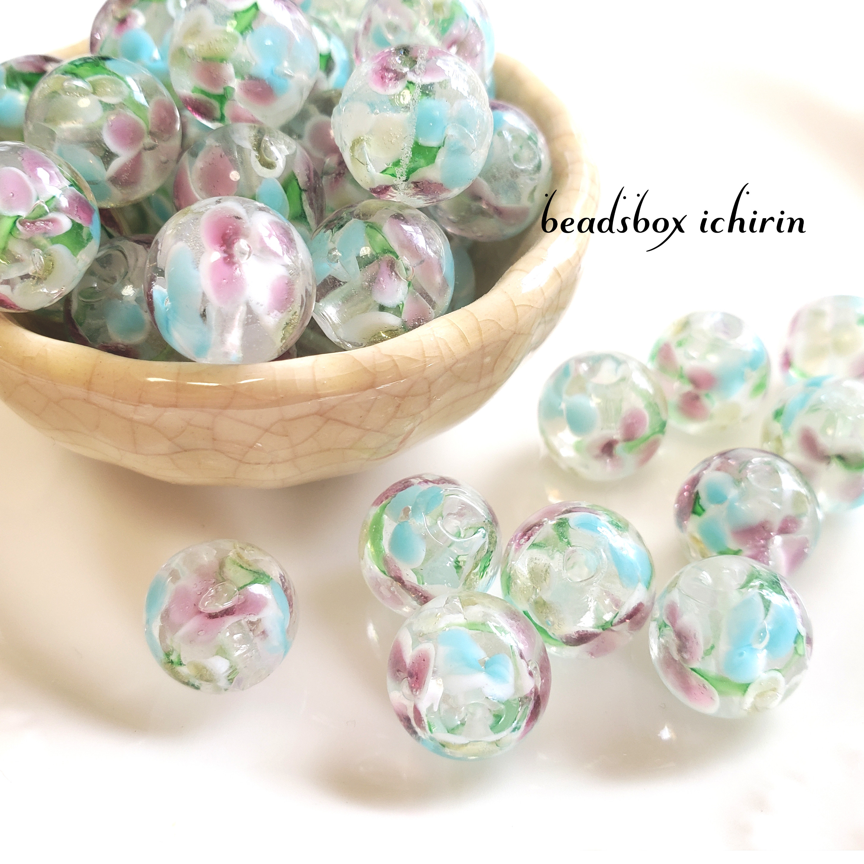 お買得！アンティーク とんぼ玉5個セット とんぼ玉 10mm 20個セット ガラス 匠手作り 沖縄とんぼ ガラス