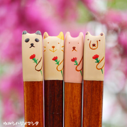 ✿母の日限定✿漆箸にカーネーション描きます／Urushi Chopsticks for Mother´s Day 1枚目の画像