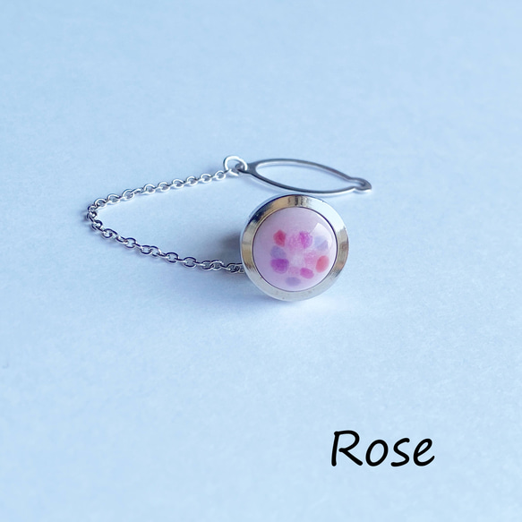 Pastel Cloisonne Tie Tack (Lapel Pin) 純銀景泰藍 第7張的照片