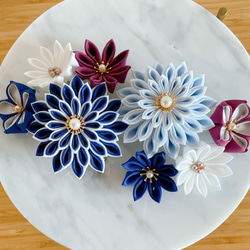 お好きな色でオーダーメイド✴︎つまみ細工髪飾り8点セット 成人式