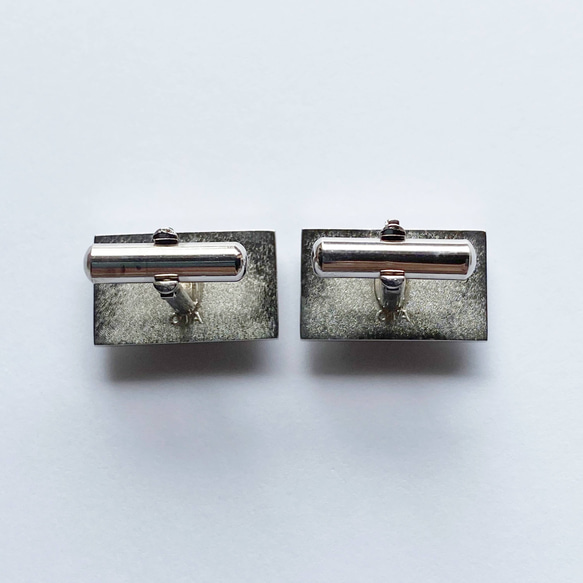 Tiny Ribbon Cloisonne Cufflinks(袖扣)純銀景泰藍 第4張的照片