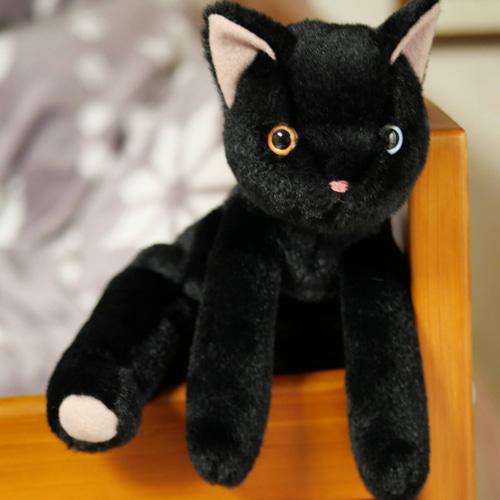 黒猫耳 クロスチェーン 冬 暖かい ぬいぐるみ クラシック ロリータ イヤーマフ LaPeonierコラボ企画】TinyFox×適当緑 猫耳量産型女子・黒猫 1/6