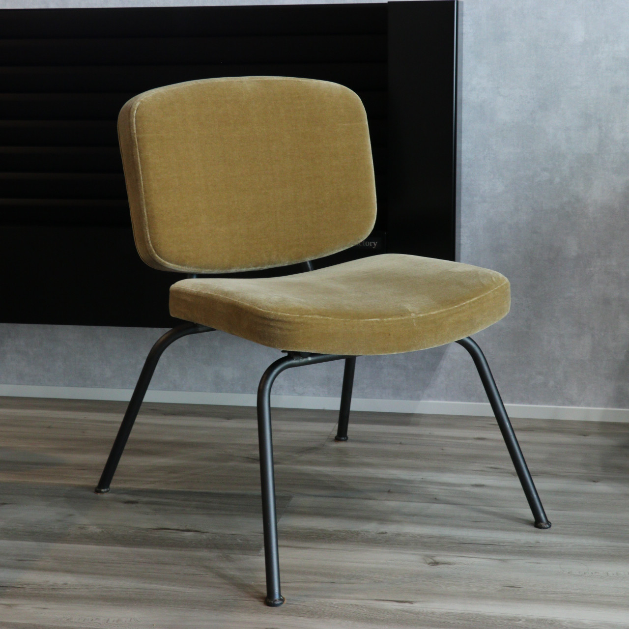 アイアン　スチーム椅子　ヴィンテージ　ナラ材