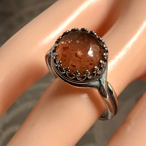 ラスト1点 太陽神の天然石・・サンストーン ring（8～22号・SV925に