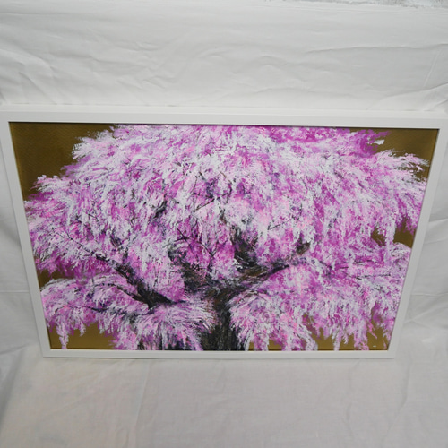 油絵 油彩 油彩画 絵 絵画【桜】 原画「桜」S8・油彩 | かいがのみせあかちゃん ｜インテリア絵画