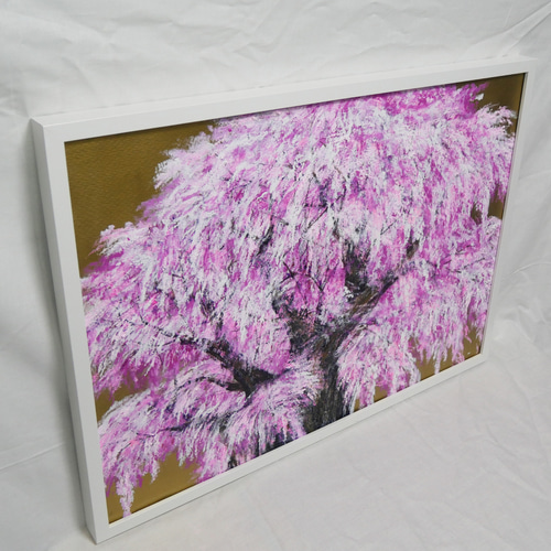 油絵 油彩 油彩画 絵 絵画【秋桜】 楽天市場】☆ 油彩画 F6号 木村由記夫 「王仁塚の桜（わに塚の