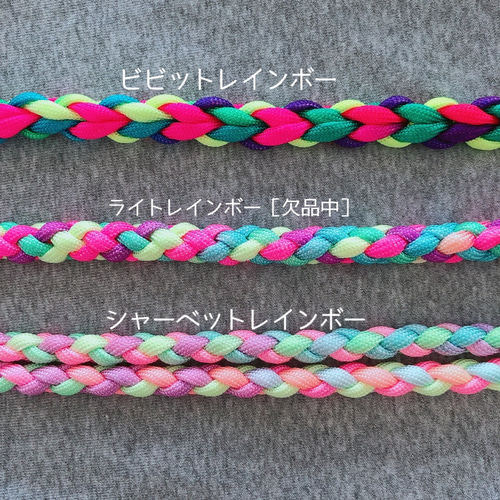 S〜LL【お花と星の首輪】パラコード SWINY by wantasista リード・首輪