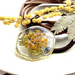 夏色！ひまわり色の大人ハート ヘアゴム キュートな元気カラー