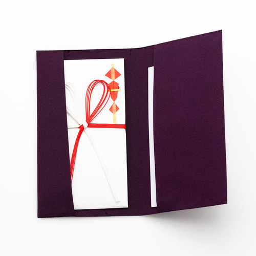 名入れ 袱紗 紫 ふくさ 日本製 西陣織 綴 絹100％ 男性 女性 受注生産