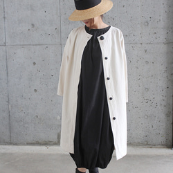 着物リメイク　白大島紬　リバーシブル　ロング　コート 　マキシ　羽織 着物リメイク 白大島 リバーシブル ロング コート マキシ 古布 羽織