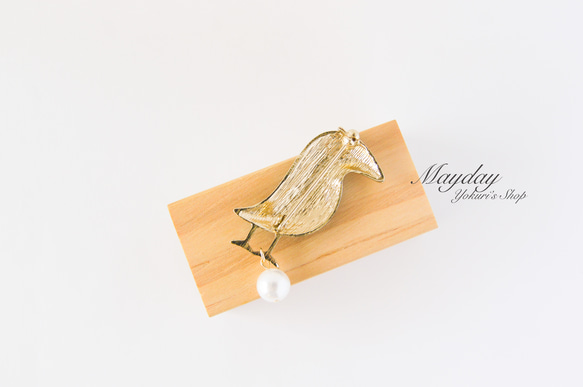 『可愛いカラスのブローチ』 8枚目の画像