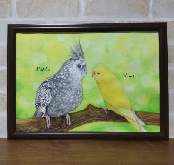 小鳥を抱く oil painting 原画
