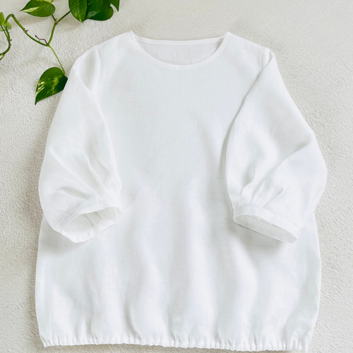 ☆お取り置きリネン長袖袖ゴムブラウス 新品 ☆お取り置きリネン長袖袖ゴムブラウス トップス - トップス