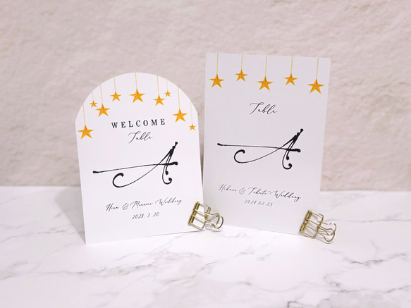 結婚式アイテム　テーブルナンバー 9×9》正方形 テーブルナンバー〔CROE〕ナチュラル シンプル