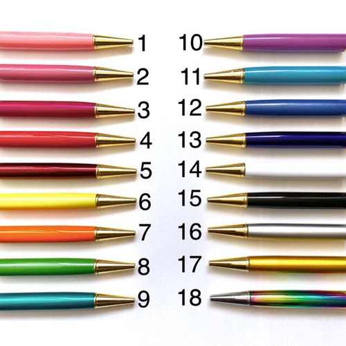 ハーバリウム ボールペンのカラー見本☆全22種類 ペン・筆記用具 ホホ  