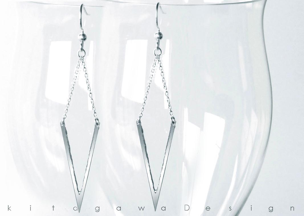 シルバーピアス　シンプル・クール・凛＃20　SV925　＜キタガワデザイン＞