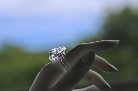 こぼれないアロマリング -Clear Stone- Sサイズ 石塊ishikoro こぼれないアロマリング -Clear Stone- Sサイズ 石塊ishikoro