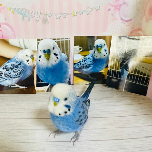 受注制作 羊毛フェルト 小鳥 オーダー 1羽（一体） ゆこりん工房