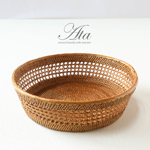 シダ編みかご 国産天然 シダ編み盛り皿籠 43cm | 虎斑竹専門店