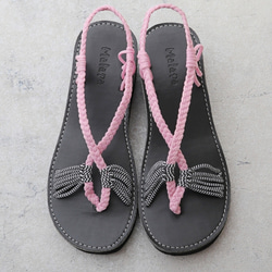 【Malapa Sandal】ナイロンストラップサンダル Hiro HI ピンク 厚底 ビーサン スポサン レディース 3枚目の画像