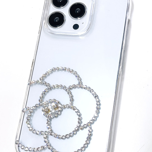 クリスタル BIGカメリア スマホケース iPhone16e iPhone16pro