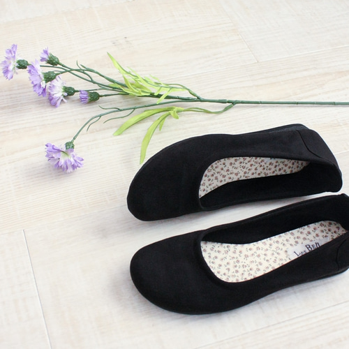 柔らかスエードバレエシューズ(A0646) 靴 日本製 フラットシューズ 【5