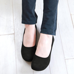 柔らかスエードバレエシューズ(A0646) 靴 日本製 フラットシューズ 【5