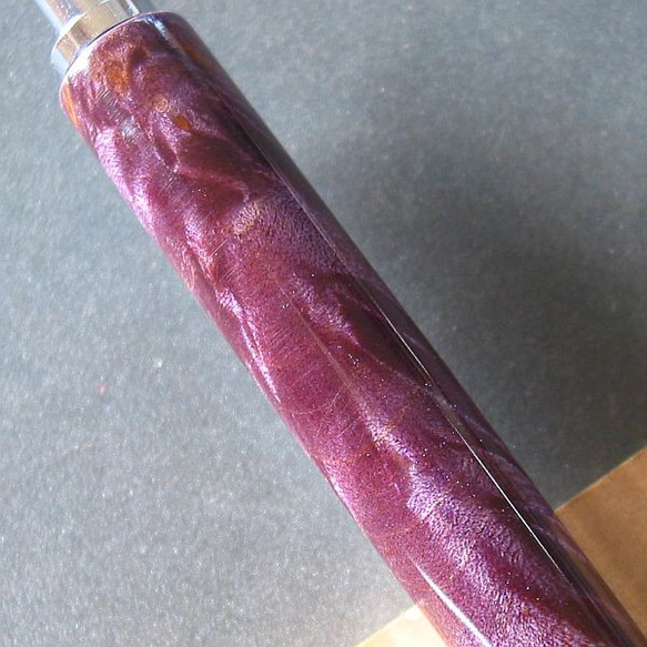 【楓】木軸シャープペン パープルワインの杢が綺麗【即日発送】　 5枚目の画像