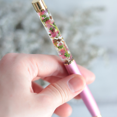 ハーバリウム ボールペン♡ピンク系