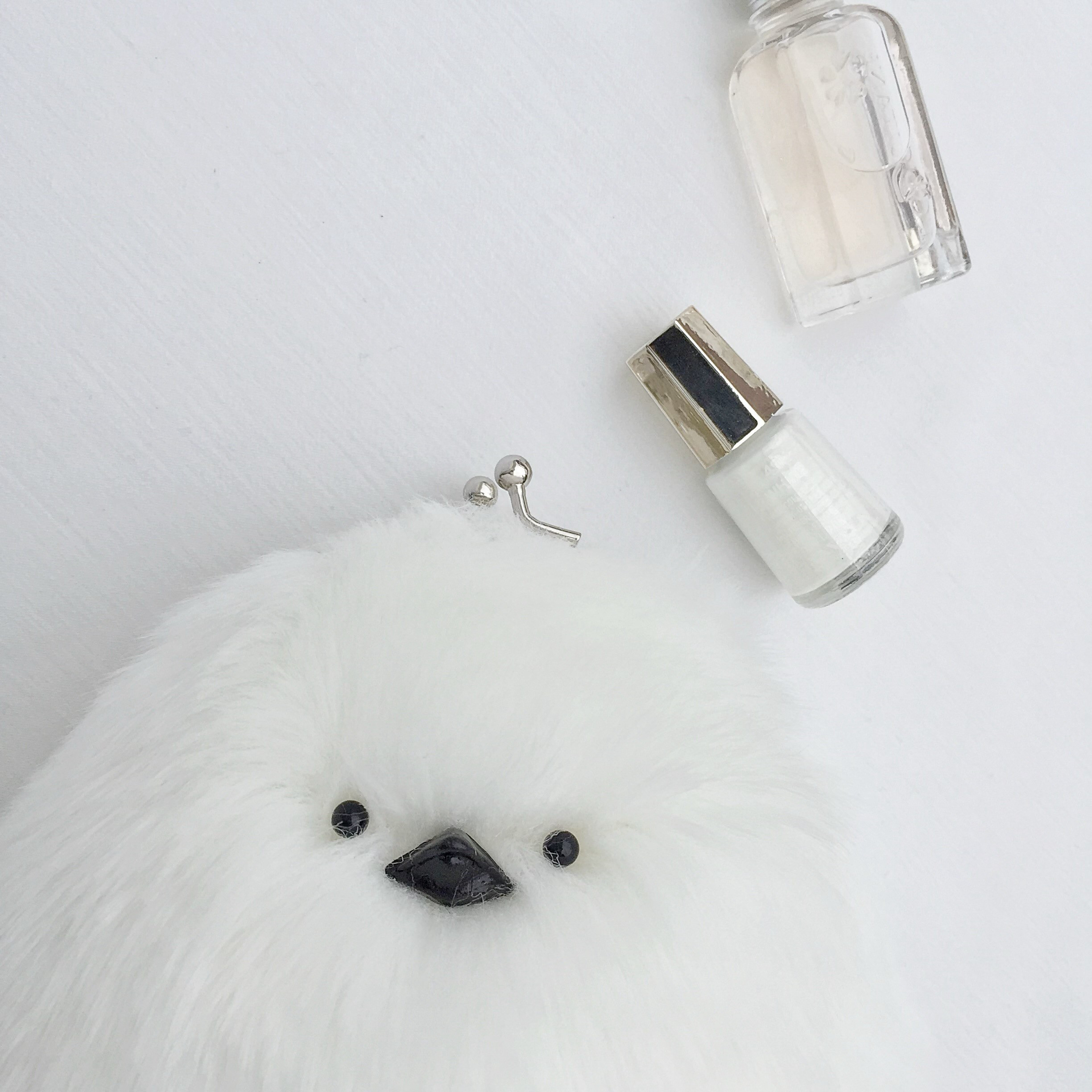 シマエナガ？ 風な？ がま口 ポーチ