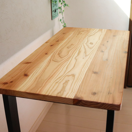 天然木 無垢テーブル 90×45cm お好みのカラー、高さでカスタム