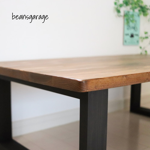 国産杉 90×50 無垢材 ローテーブル カフェスタイル リビングテーブル