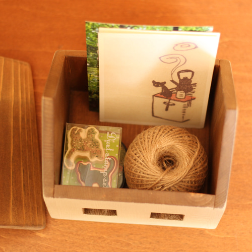 おうちBOX（ホワイト） 小物入れ 木箱 フリーボックス・小物入れ