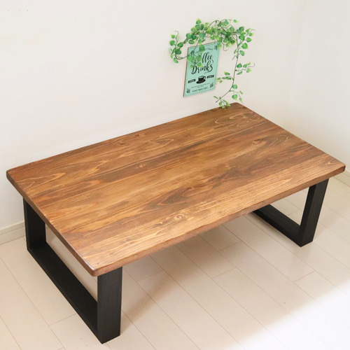無垢ローテーブル 80×50cm カラー、サイズ、カスタム可能 天然木