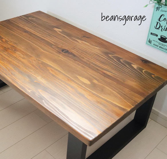 国産杉 無垢材テーブル 80×50 ローテーブル カフェスタイル リビング コーヒーテーブル サイズ変更可！ 8枚目の画像