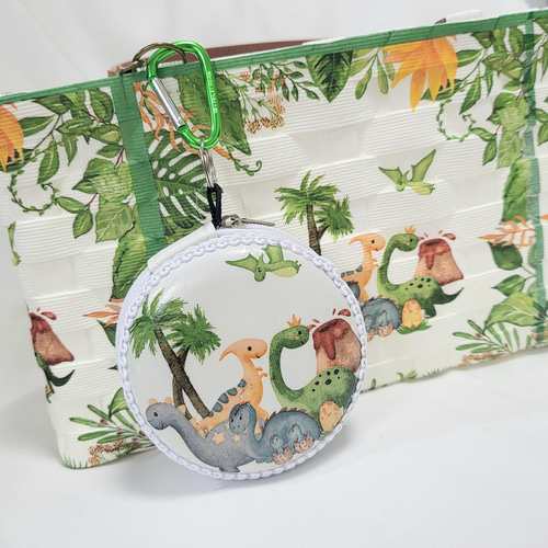 受注制作】カラビナつき イヤホン アクセサリー ケース ポーチ