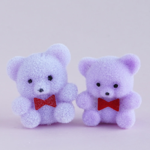 ピンクオパールリボン♡くまちゃんNo.2252 ピンクオパールリボン♡くま