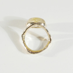 7.70ctルチルクォーツの指輪（リングサイズ：11号、サイズ変更可、針入り水晶、金線入り水晶、18K張り） 10枚目の画像