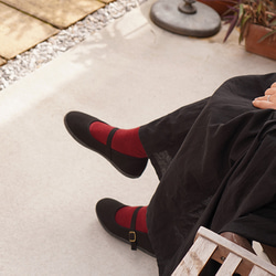 毎日履きたくなる大人の着回しシューズ・ストラップシューズ【シックブラック】 靴 シューズ 8枚目の画像