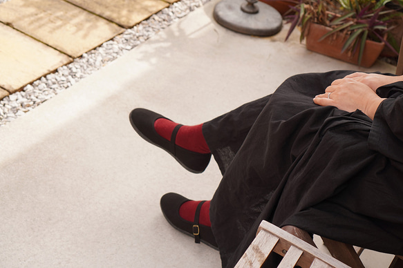 毎日履きたくなる大人の着回しシューズ・ストラップシューズ【シックブラック】 靴 シューズ 8枚目の画像