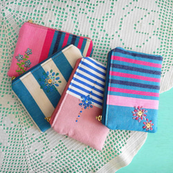 Striped Striped Mini Pouch (Mediterranean Flower no.6) 第6張的照片