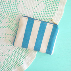 Striped Striped Mini Pouch (Mediterranean Flower no.6) 第5張的照片