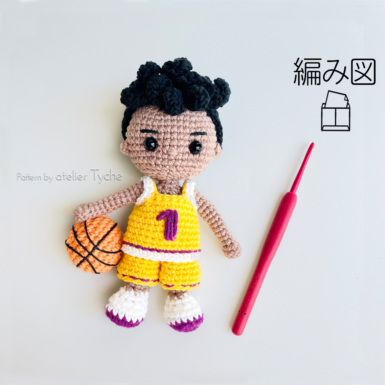 あみぐるみ ハンドメイド 2パターン 【オレンジ&チーム】 あみぐるみ