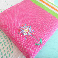 Striped Striped Mini Pouch (Mediterranean Flower no.12) 第3張的照片