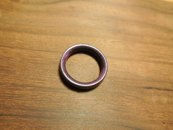 パープルハート１ピースの指輪 5枚目の画像