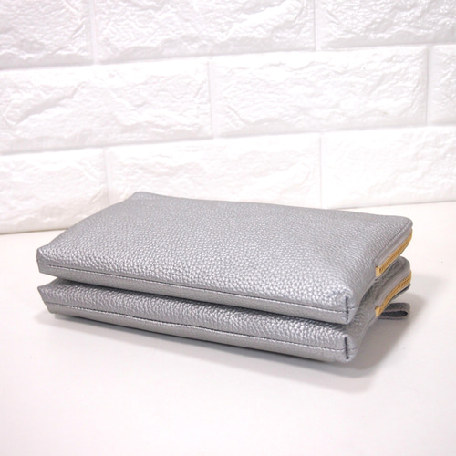 ☆ハンドメイド☆日本製☆本革☆お財布ポシェット☆サコッシュ☆L字  