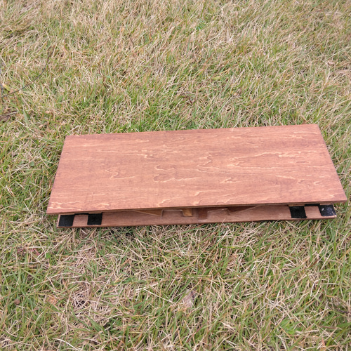 キャンプ、登山、ツーリング用ローテーブル A4サイズ 送料無料 サイド